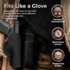 Vogel Fjord Buffalo Leather Magazine Holder - IWB/OWB Convertible - Right/Left Handed for Men and Women - Premium Mag Belt Pouch - Compatible with Glock & Sig - Black - Single Stack .380 view 4