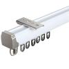 HZSCL Heavy Duty Curtain Tracks Rods System 3.3-13.8ft Curtain Track Ceiling Mount Room Divider Sliding Shower-Ceiling Track Aluminium Fixed Curtain Rails (Color : Pure White, Size : 3.2m) view 2