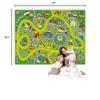 Xuzrdaa Kids Carpet Car Rug Play Mat for Children Cars, 6.6x9.8 Ft Educational Classroom Carpet, Non Slip City Life Road Traffic Learning Car Carpet for Kids, Train Track Rug for Toddlers view 2