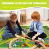 Xuzrdaa Kids Carpet Car Rug Play Mat for Children Cars, 6.6x9.8 Ft Educational Classroom Carpet, Non Slip City Life Road Traffic Learning Car Carpet for Kids, Train Track Rug for Toddlers view 4
