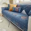 Bohemian Style Couch Covers Chenille Fabric Sofa Slipcovers Four Seasons Universal Sectional Sofa Case Anti-scratch Wear-resistant Sofa Towel Blanket Furniture Protectors ( Color : Blue , Size : 110*2 view 1