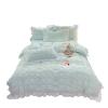 ADovz Bedding Sets Ruffle Lace Bed Skirt Women's Solid Color Queen Size Double Bed Duvet Cover Set,Bed Sheets view 3