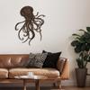SIGNLEADER Metal Wall Art Decor Octopus Minimalist Modern Abstract Wall Sculpture Hangings Home Decoration for Living Room, Bedroom, Bathroom, Kitchen, Outdoor - 36" Bronze view 4