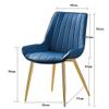 Chair Ergonomic Comfortable with Sturdy Metal Feet and Leather Seat Leisure Chair for Dining Kitchen, BedLiving Room (Color : Black Legs Light Brown) view 2