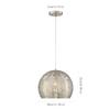 Personality Metal Hollow Pendent Lamp E27 1-Light Adjustable Chandelier Modern Studio Hotel Decor Suspended Light Fixture Home Bedroom Living Room Ceiling Hanging Light,Pendant view 2