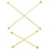 Yardenfun 4pcs Bamboo Tapestry Hanging Rods Horizontal Flag Poles for Crafting for Banners and Garden Flags Easy to Use for Beginners and Enthusiasts view 1
