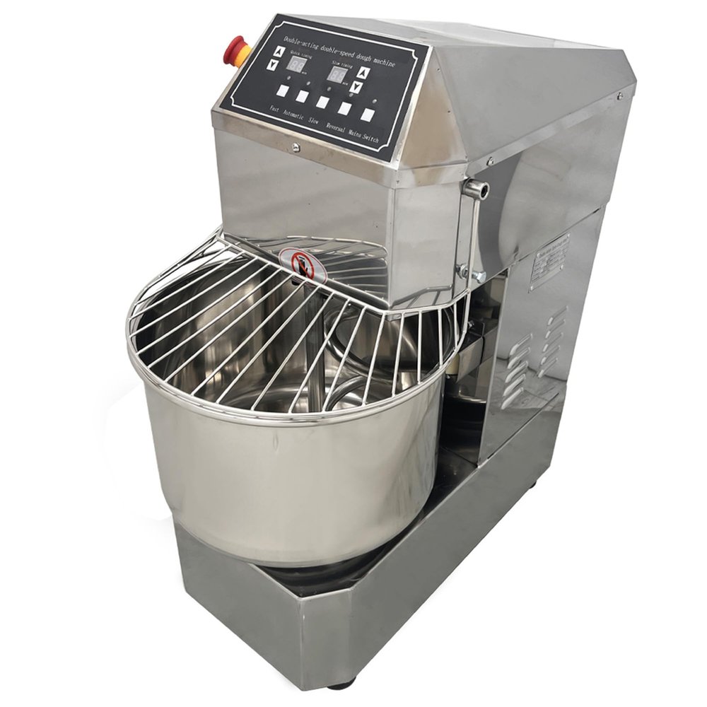 HQHAOTWU Dough Mixer Electric Food Mixer Dough Maker Machine Dough Blender Machine Stainless Steel Dough Mixing Machine Dough Kneading Machine Double Action Double Speed Time Controllable 110V 20L