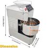 HQHAOTWU Dough Mixer Electric Food Mixer Dough Maker Machine Dough Blender Machine Stainless Steel Dough Mixing Machine Dough Kneading Machine Double Action Double Speed Time Controllable 110V 20L view 3