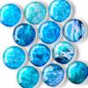 FINDMAG 12 Pack Refrigerator Magnets, Cute Fridge Magnets Decorative for Kitchen, Gift, Locker Magnet Glass Clear for School, Classroom, Ocean Magnet for Picture, Chalkboard, Valentine's Day view 1