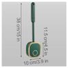 Toilet Brush Toilet Cleaner Brush with Silicone Bristles Toilet Brush Wall Mount Floor Stand and Stand Set Toilet Bowl Brush Save Space view 2