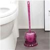 BKEKM Toilet Brush Clear Floor Standing Toilet Brush and Stand Vented Toilet Bowl Brush Bristle Cleaning Toilet Cleaner Brush Toilet Scrubber Save Space view 1