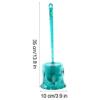 BKEKM Toilet Brush Clear Floor Standing Toilet Brush and Stand Vented Toilet Bowl Brush Bristle Cleaning Toilet Cleaner Brush Toilet Scrubber Save Space view 2