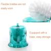 BKEKM Toilet Brush Clear Floor Standing Toilet Brush and Stand Vented Toilet Bowl Brush Bristle Cleaning Toilet Cleaner Brush Toilet Scrubber Save Space view 4