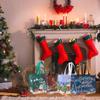 Christmas Gift Bags 12 Pcs Reusable Christmas Tote Bags with Sturdy Handles 2023 Large Nonwoven Christmas Bags for Shopping, Gift Wraping Xmas Party Supplies Christmas Bags Christmas Sacks view 2