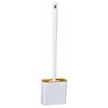 Toilet Brush Toilet Brush with Silicone Bristles Toilet Bowl Brush and Holder Compact Toilet Cleaner Brush Deep Clean Toilet Scrubber Save Space view 1