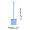 Toilet Brush Toilet Brush with Silicone Bristles Toilet Bowl Brush and Holder Compact Toilet Cleaner Brush Deep Clean Toilet Scrubber Save Space view 2