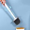 Toilet Brush Toilet Brush with Silicone Bristles Toilet Bowl Brush and Holder Compact Toilet Cleaner Brush Deep Clean Toilet Scrubber Save Space view 4