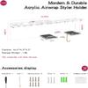 Affogato Acrylic Wall Mount Holder Compatible with Dyson Airwrap Styler and Accessories Organizer Rack for Wand Brushes Barrels, Clear view 4