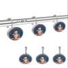 Christmas 12PCS Shower Curtain Hooks Rings, Xmas Elk Sleigh Santa Claus Buffalo Plaid Decorative Shower Curtain Hooks for Bathroom Stainless Steel Rustproof Shower Curtain Rings view 2
