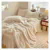 ADOVZ Super Fluffy Bedding Set Luxury Imitation Rabbit Hair Duvet Cover Bed Sheets and Pillowcases Winter Soft Comforter Bedding Sets,Bed Sheets view 2