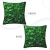WSOIHFEC Background st Patrick's Day Glitter Print Throw Pillow Covers Soft Corduroy Cushion Covers Square Pillowcase Cushion Case for Sofa Living Room Home Decoration 18"x18" view 3