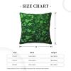 WSOIHFEC Background st Patrick's Day Glitter Print Throw Pillow Covers Soft Corduroy Cushion Covers Square Pillowcase Cushion Case for Sofa Living Room Home Decoration 18"x18" view 4