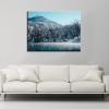 YONICA Winter Enchantment Canvas Wall Art for Home Decor - Beautiful Snowy Forest Pictures Print On Canvas HD Giclee Artwork Ready to Hang for Living Room Office 18"x12"(45x30cm) view 3