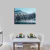 YONICA Winter Enchantment Canvas Wall Art for Home Decor - Beautiful Snowy Forest Pictures Print On Canvas HD Giclee Artwork Ready to Hang for Living Room Office 18"x12"(45x30cm) view 4