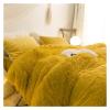 ADovz 4pcs Green Plush Velvet Duvet Cover Set Quilted Fringe Ruffles Bed Skirt Pillowcases Bedding Set,Bed Sheets view 4