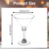 SUNSHNO Plastic Martini Glasses Set of 25,5oz Clear Coupe Cocktail Glasses,Exquisite Champagne Coupe Glasses for Cocktails for Home, Bar, Restaurants and Parties view 2
