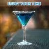 SUNSHNO Plastic Martini Glasses Set of 25,5oz Clear Coupe Cocktail Glasses,Exquisite Champagne Coupe Glasses for Cocktails for Home, Bar, Restaurants and Parties view 3