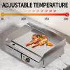 RUYICZB Commercial Electric Griddle 3000W BBQ Grill Stainless Steel Countertop Full Flat Hot Plate Grill Non-Stick Restaurant Teppanyaki Griddle with Adjustable Temp Control 122F-392F view 4