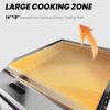 RUYICZB Commercial Electric Griddle 14", 2000W Flat Top Countertop Griddle, Non-Stick Chrome Plating Iron Cooking Plate for Restaurant and Home Use Teppanyaki Stainless Steel Grill view 4