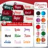 Personalized Christmas StockingCustom Name Family Christmas Stocking, 18 Large Knitted Xmas Stocking for Kids,Holiday and Family Stocking for Fireplace Christmas Holiday Party Decoration (10 pcs) view 3