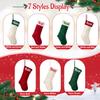 Personalized Christmas StockingCustom Name Family Christmas Stocking, 18 Large Knitted Xmas Stocking for Kids,Holiday and Family Stocking for Fireplace Christmas Holiday Party Decoration (10 pcs) view 4