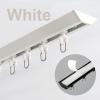 1-5M Self Adhesive Ceiling Curtain Track, Ultra-thin Curtain Rod, No Drilling Ceiling Curtain Rail For Bedroom, Shower,Living Room, Room Divider, Easy To Install Ceiling Track ( Color : White , Size : view 2