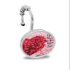 Happy Valentine's Day 12PCS Shower Curtain Hooks Rings, Love More Red Love Tree Pink Decorative Shower Curtain Hooks for Bathroom Stainless Steel Rustproof Shower Curtain Rings view 1