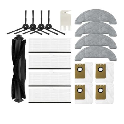 TELoni Vacuum Cleaner Replacement Spare Parts Main Side Brush Hepa Filter Dust Bag Mop Rag Cloth. Compatible for Laresar L6 Pro. Robot Vacuum Cleaner Accessories