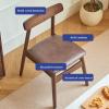 ATYUJKB Side Dining Room Chairs Set of 4, Kitchen Dining Room Chairs, Modern Kitchen Faux Leather Dining Room Chair, PU Leather Kitchen Dining Room Chair, Living Room, Waiting Room view 4