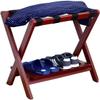 PROHEL Luggage Rack for Guest Room - Suitcase Stand, Solid Wood Travel Bag Storage Rack, Hotel Home Luggage Rack/Shoe Rack, Foldable Hanger in Guest Room, Multi-Functional Portable Luggage Rack view 1