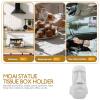 Cabilock Stone Tissue Box Moai Tissue Holder Decorative Napkin Box Living Room Paper Holder view 2