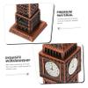 FUNOMOCYA British Big England Big Figirine Tabletop Big Ornament Big Landmark London Building Model Home Decorations Clock Decor Home Big Statue Desktop Alloy Tower Clock view 3