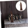 FUNOMOCYA British Big England Big Figirine Tabletop Big Ornament Big Landmark London Building Model Home Decorations Clock Decor Home Big Statue Desktop Alloy Tower Clock view 4