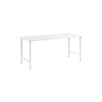 Bush Business Furniture Hustle 72W x 30D Computer Desk with Metal Legs in White, Modular Office Table for Home and Professional Workspace