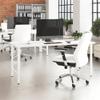 Bush Business Furniture Hustle 72W x 30D Computer Desk with Metal Legs in White, Modular Office Table for Home and Professional Workspace view 2