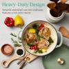Best Choice Products 6 Quart Enamel Cast-Iron Round Dutch Oven, Family Style Heavy-Duty Pre-Seasoned Cookware for Home, Kitchen, Dining Room, Oven Safe w/Lid, Dual Handles - Sage Green view 2