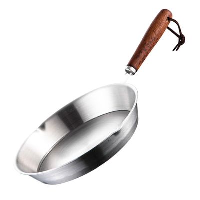 BRIGHTFUFU Stainless Steel Mini Frying Pan Skillet for Eggs Small Nonstick Frying Pan