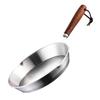 BRIGHTFUFU Stainless Steel Mini Frying Pan Skillet for Eggs Small Nonstick Frying Pan view 1