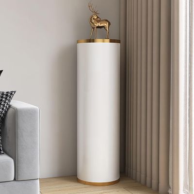 360 Rotating Shoe Cabinet, Shoe Rack for Entryway Shoe Storage Cabinet, Creative Round Shoe Rack,Free Standing Metal Revolving Stand, For Leather Shoes, Heels, Boots, Slippers ( Size : 32*105cm-d )