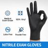 Basic Black Nitrile Exam Gloves - Latex-Free & Powder-Free, Heavy-Duty Industrial and Medical Glove, NGXM-1047 X-Large (pack of 100) view 3